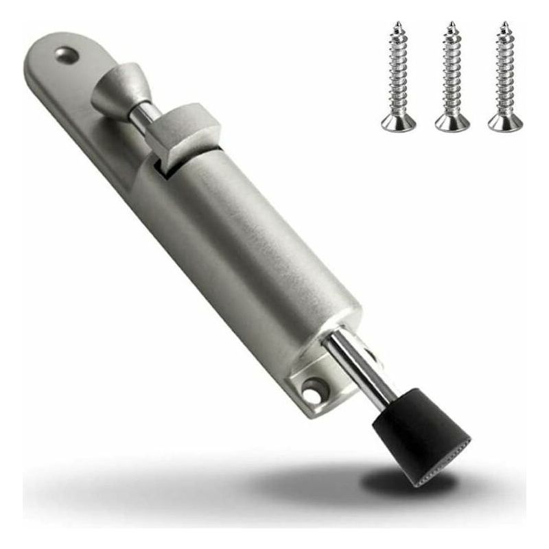 Arret De Porte Caoutchouc Souple Résistant En Support De Porte En Alliage De Zinc Butoir De Porte Commande Au Pied