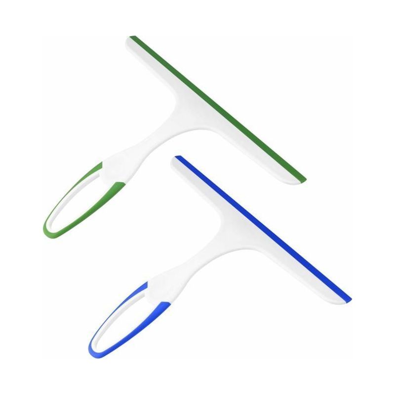 Lot De 2 Raclettes De Douche Pour Porte Vitrée De Douche, Fenêtre De Voiture, Pare-brise, Miroir, Grattoir D'Essuie-glace