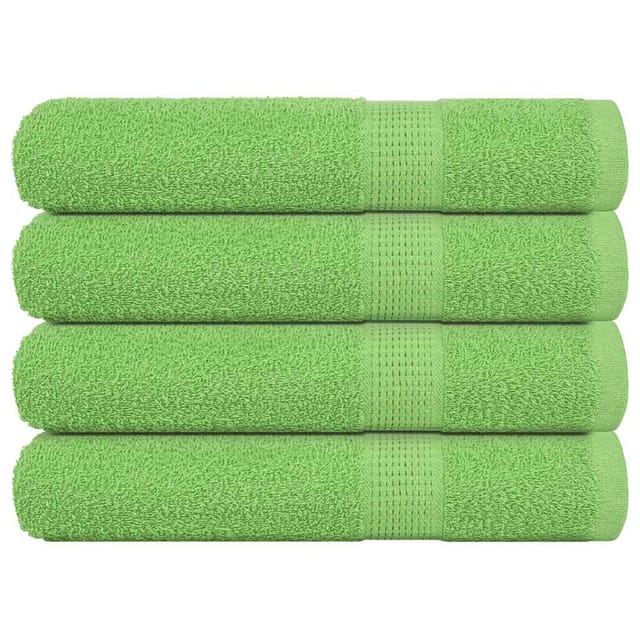 Handtücher 4 Stk. Apfelgrün 100x200 Cm 360 G/m² 100% Baumwolle Vidaxl
