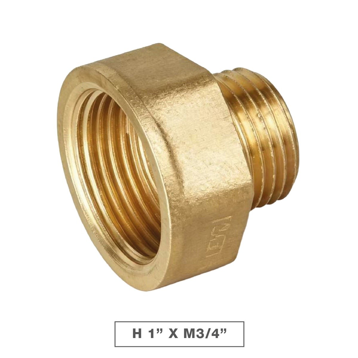 Marseille-messingreduzierstück H1"xm3/4" - 10 St./karton