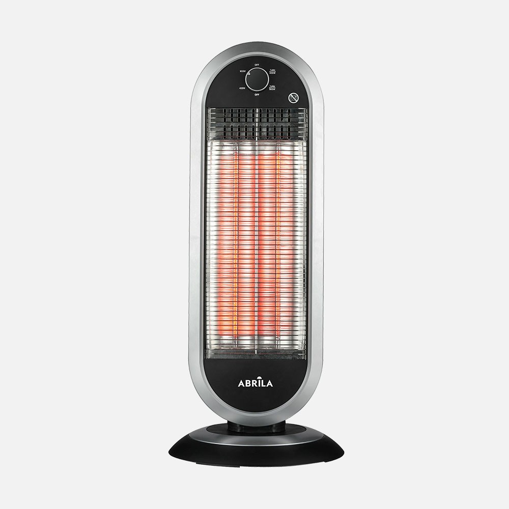 Elektrische Kohleofen Akron 900w Schwarz/silber 2pot Oszillierend 70x30x30cm