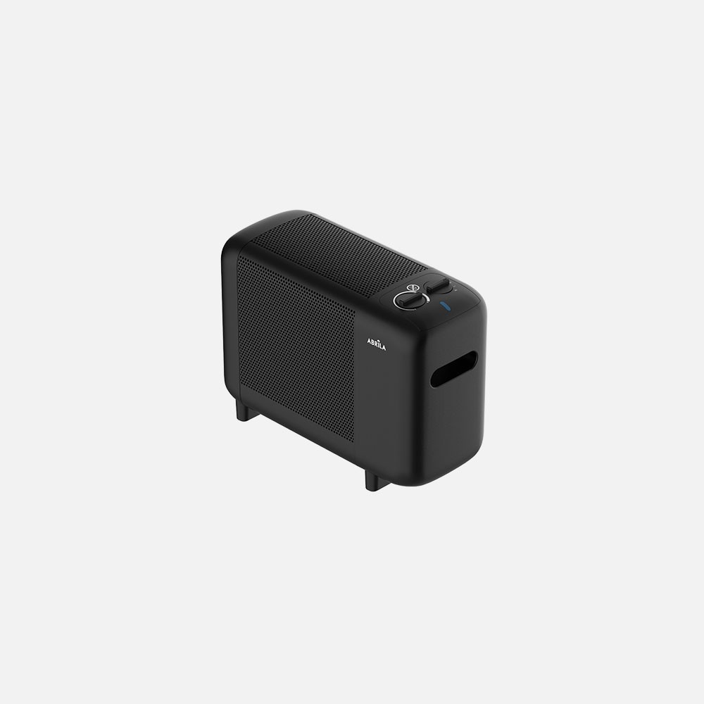 Pinsapo-mikaradiator 600w Schwarz 2pot Anti-kipp-system 29x38x16cm
