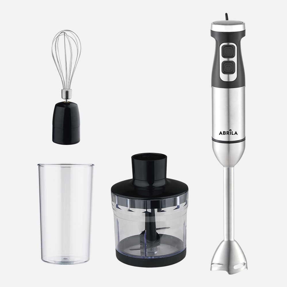 Handrührer Onega 1700w Dc Schwarz/nickel 2-stufige Verstellbare Schneidklingen Edelstahl-glasbehälter+feinmaschine+rührgerät