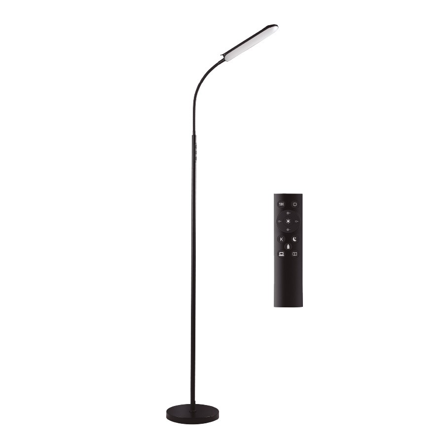 Stehlampe Mit Regulierbarem Led-licht 18w 2700-6500k 1750mm Schwarz