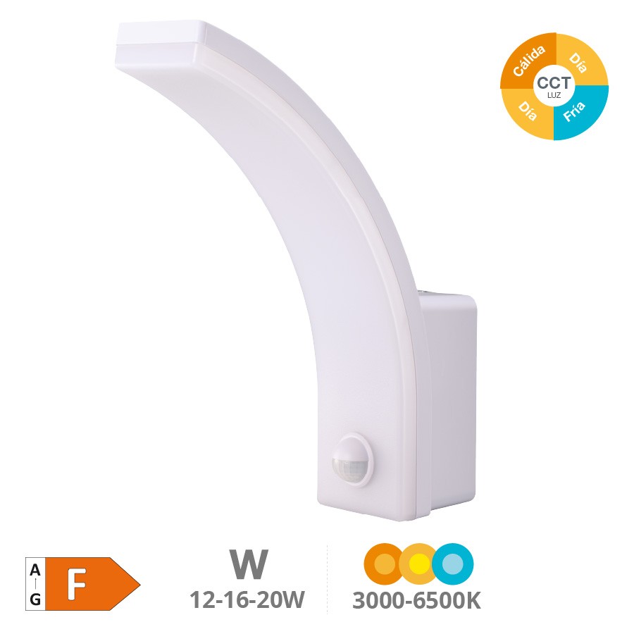 Wandleuchte Led Otava Mit Bewegungssensor 12-16-20w 2100lm 2700k Bis 6500k Weiß