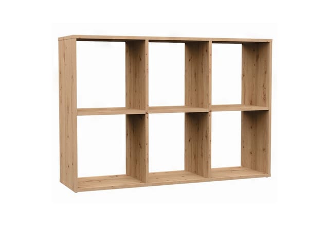 Selsey - Malax – Offenes Standregal, 6 Fächer, Artisan-eiche, 110 Cm