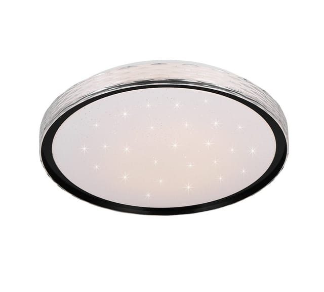Led Deckenleuchte Varda Schwarz - Weiß Fernbedienung Deckenlampen & Kronleuchter - Reality