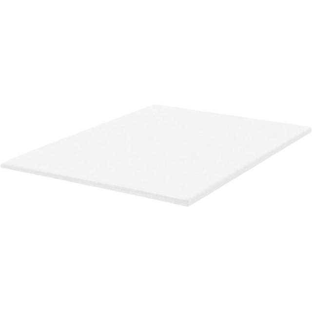 Beliani - Matratzentopper Weiß Pu-schaum 160 X 200 Cm Polyester Bezug Komfort Schaumtopper