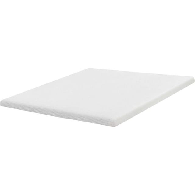 Matratzentopper Weiß Latex Pu-schaum 180 X 200 Cm Polyester Bezug Komfort Schaumtopper