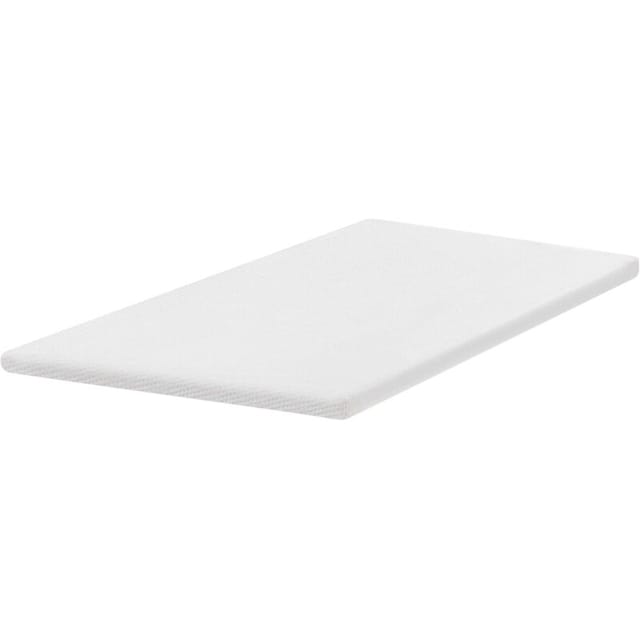 Matratzentopper Weiß Latex Pu-schaum 140 X 200 Cm Polyester Bezug Komfort Schaumtopper