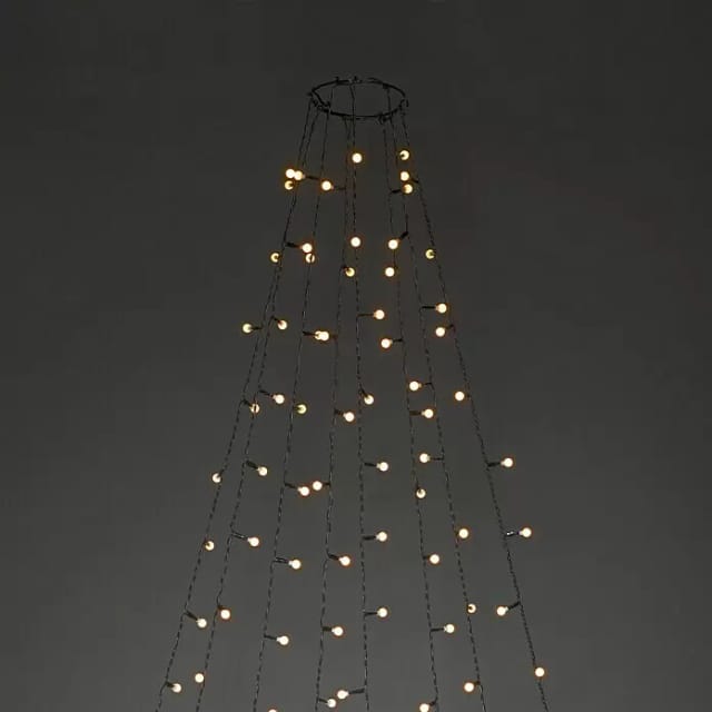 Konstsmide - Hängende Led Christbaum Lichterkette 240 Bernsteinfarbene Led´s - 'baummantel'