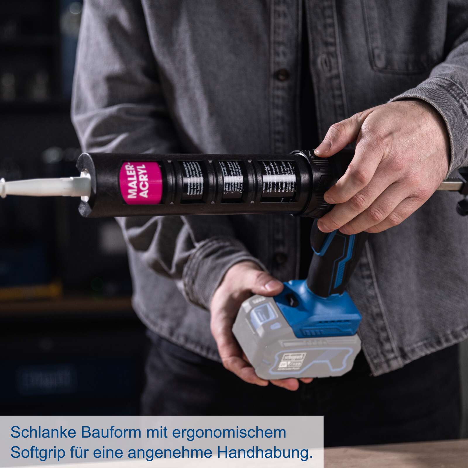 Akku-Kartuschenpistole C-SEG310-X Scheppach - 20V | 0,75-3,58mm/s Vorschubgeschwindigkeit | LED Bild 4