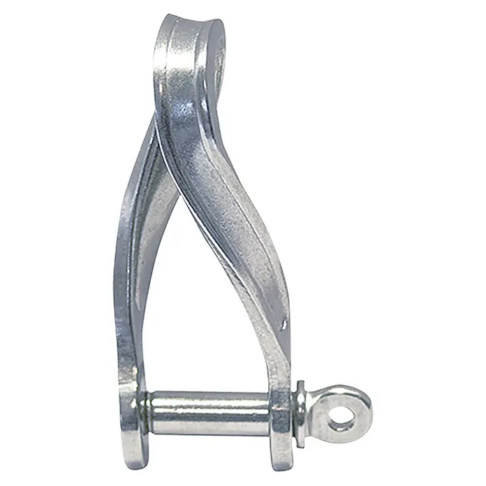 Marinetech Flachschäkel (Durchmesser Bolzen: 5 mm, Flach gedreht, Edelstahl, A4)