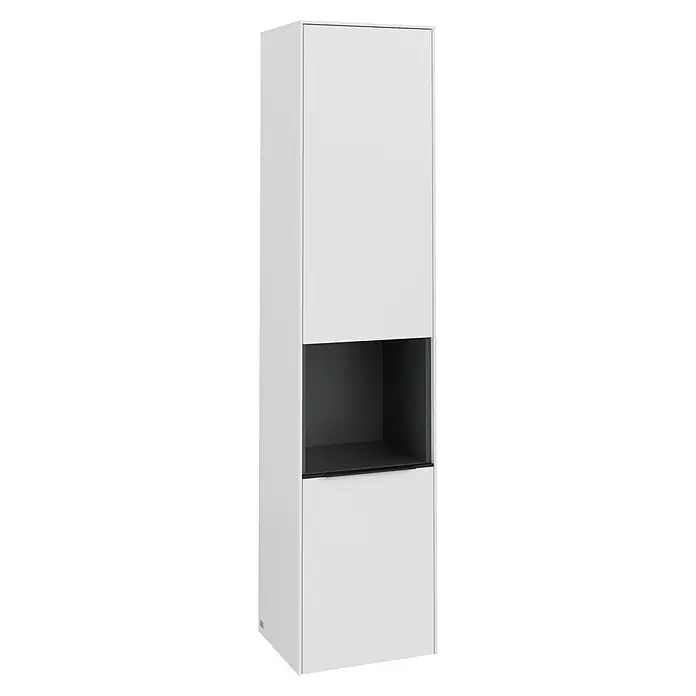 Villeroy & Boch Subway 3.0 Bad-Hochschrank (B x T x H: 40 x 36,2 x 171 cm, Farbe: Pure White, Farbe Griff: Volcano black)