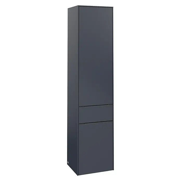 Villeroy & Boch Subway 3.0 Bad-Hochschrank (B x T x H: 40 x 36,2 x 171 cm, Farbe: Marine Blue, Farbe Griff: Marine Blue)