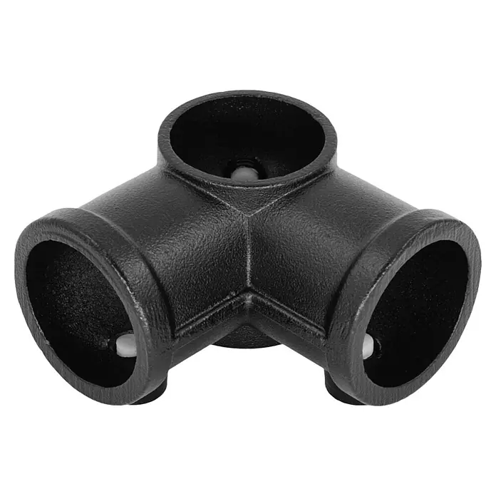Walteco Rusticline T-Y-Stück RT-71, 4-WEGE 3/4" (Aluminium, Schwarz)