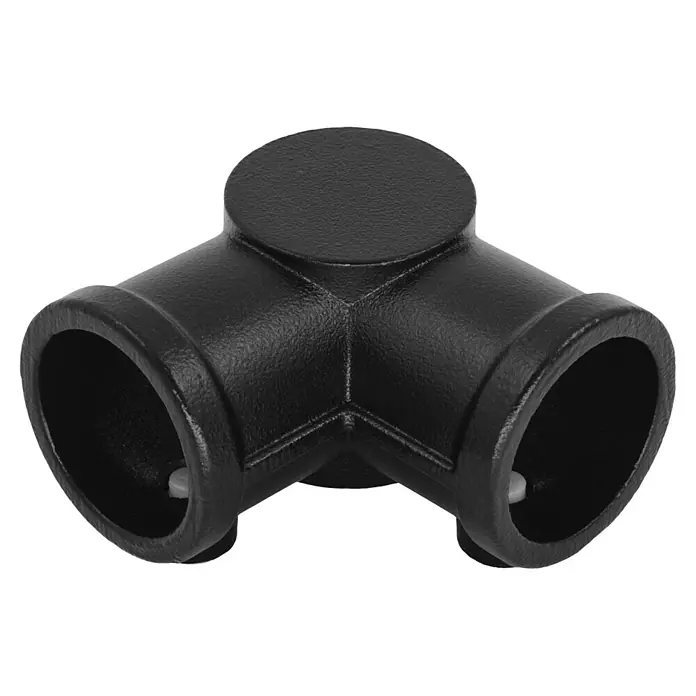 Walteco Rusticline T-Y-Stück RT-72, 3- WEGE 3/4" (Aluminium, Schwarz)