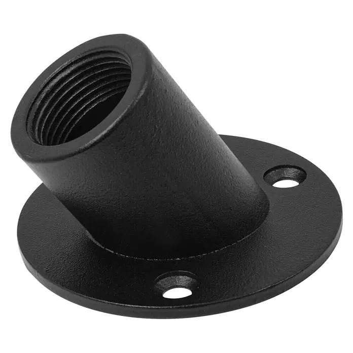 Walteco Rusticline Aufnahmeflansch RT-65, 3/4", 60°, Ø70mm (Stahl, Schwarz)