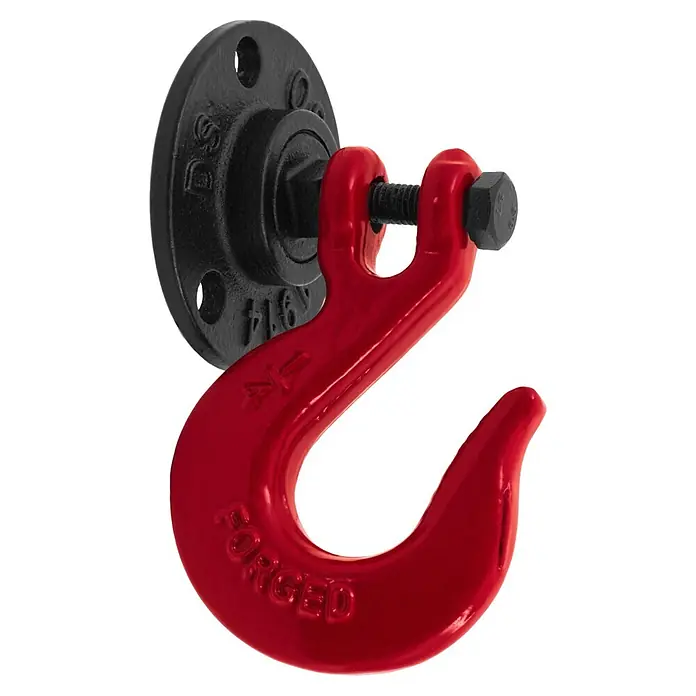 Walteco Rusticline Wandhaken RT-77, 3/4" (Metall, Schwarz/Rot)