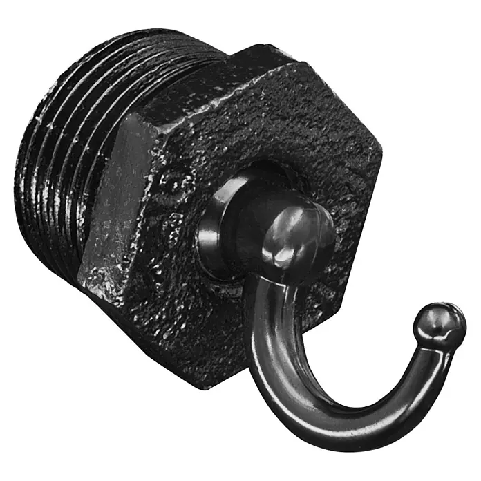 Walteco Rusticline Schraubhaken RT-76, 3/4", 2 STK (Metall, Schwarz)