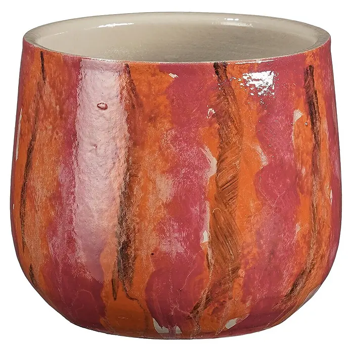 Mica Decorations Übertopf rund Nigel (1 Stk., Außenmaß (Ø x H): 16 x 13 cm, Sonstiges, Rosa)