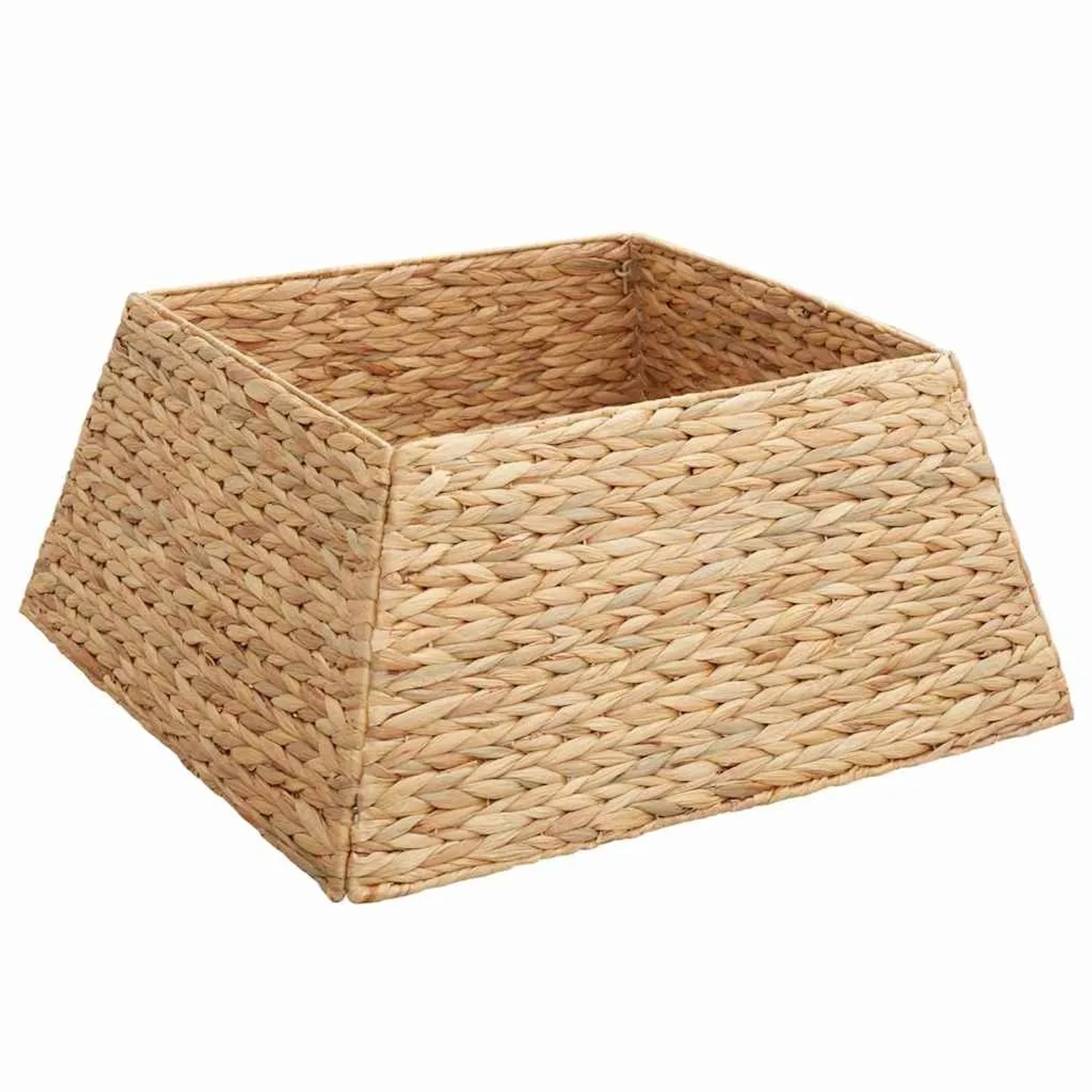 vidaXL Weihnachtsbaumkragen Braun 60 x 60 x 28 cm Wasserhyazinthe 42020173