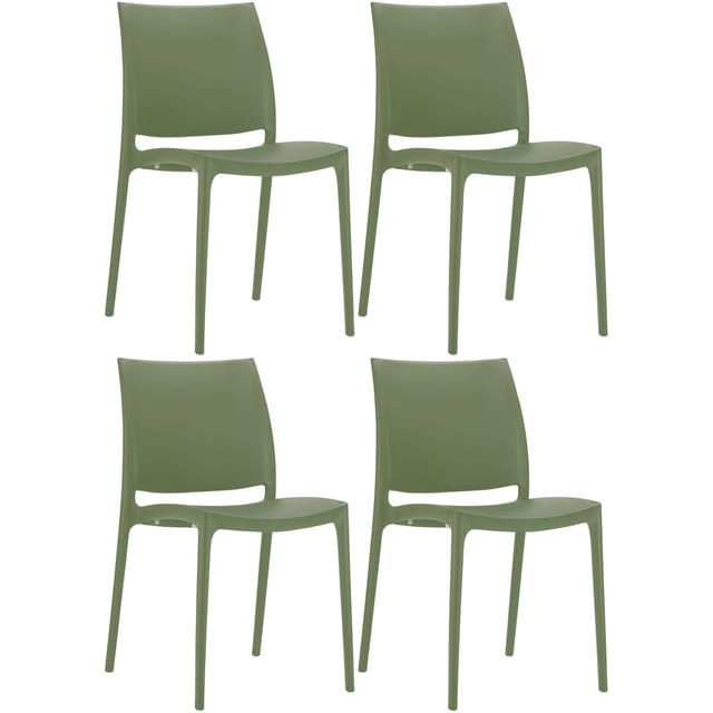 Clp - 4er Set Stühle Maya Oliv