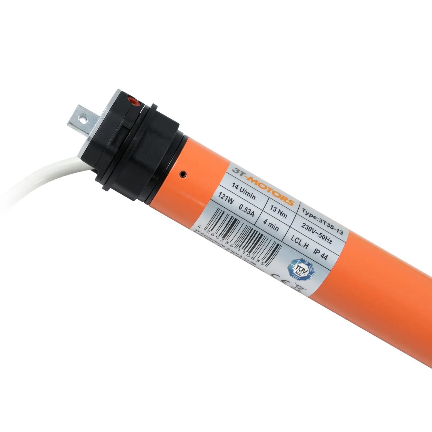 3T-MOTORS Mini-Rollladenmotor Mit Mechanischen Endschaltern 3T35-13 13Nm SW40
