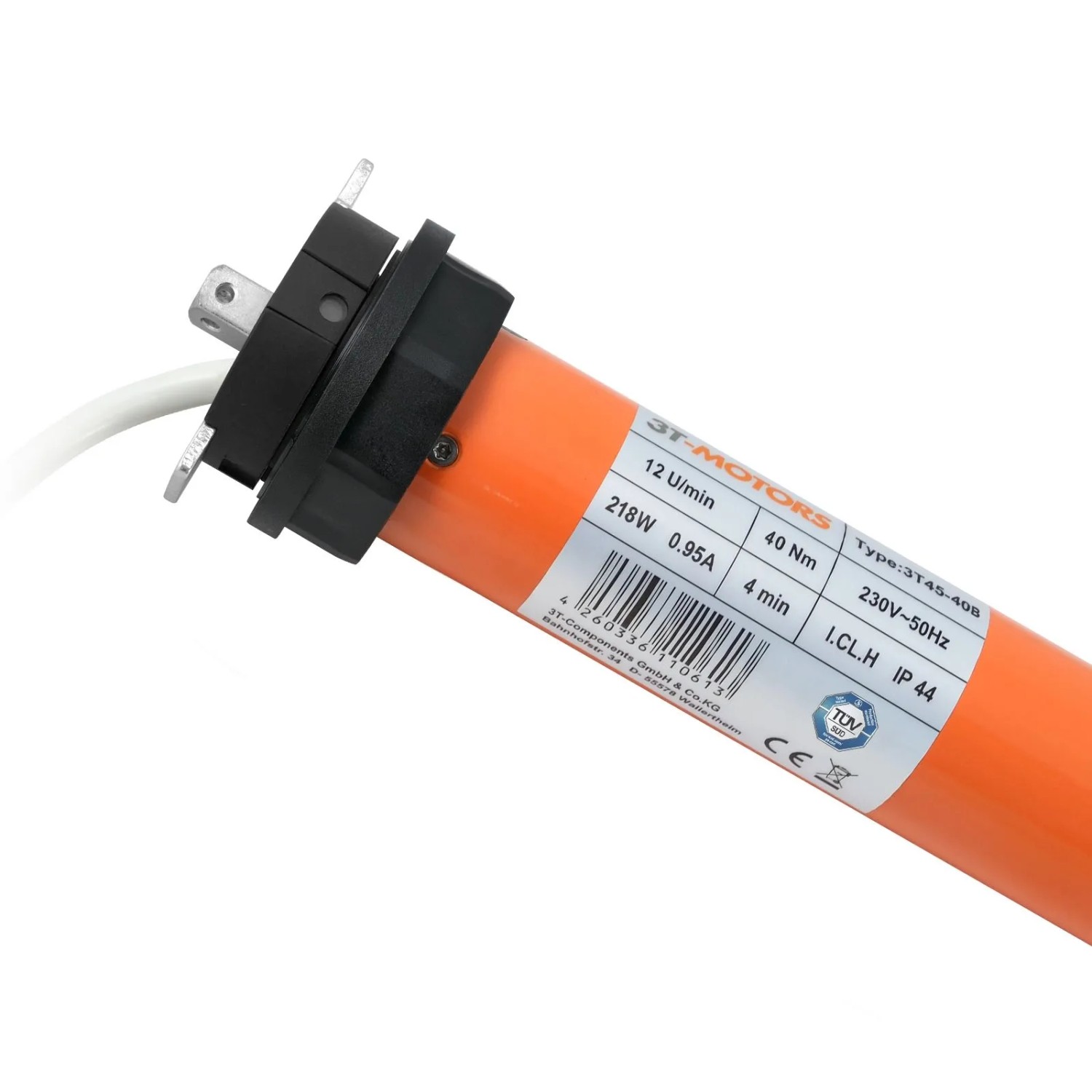 3T-MOTORS Rollladenmotor mit elektronischen Endschaltern 3T45-40B 40Nm SW60