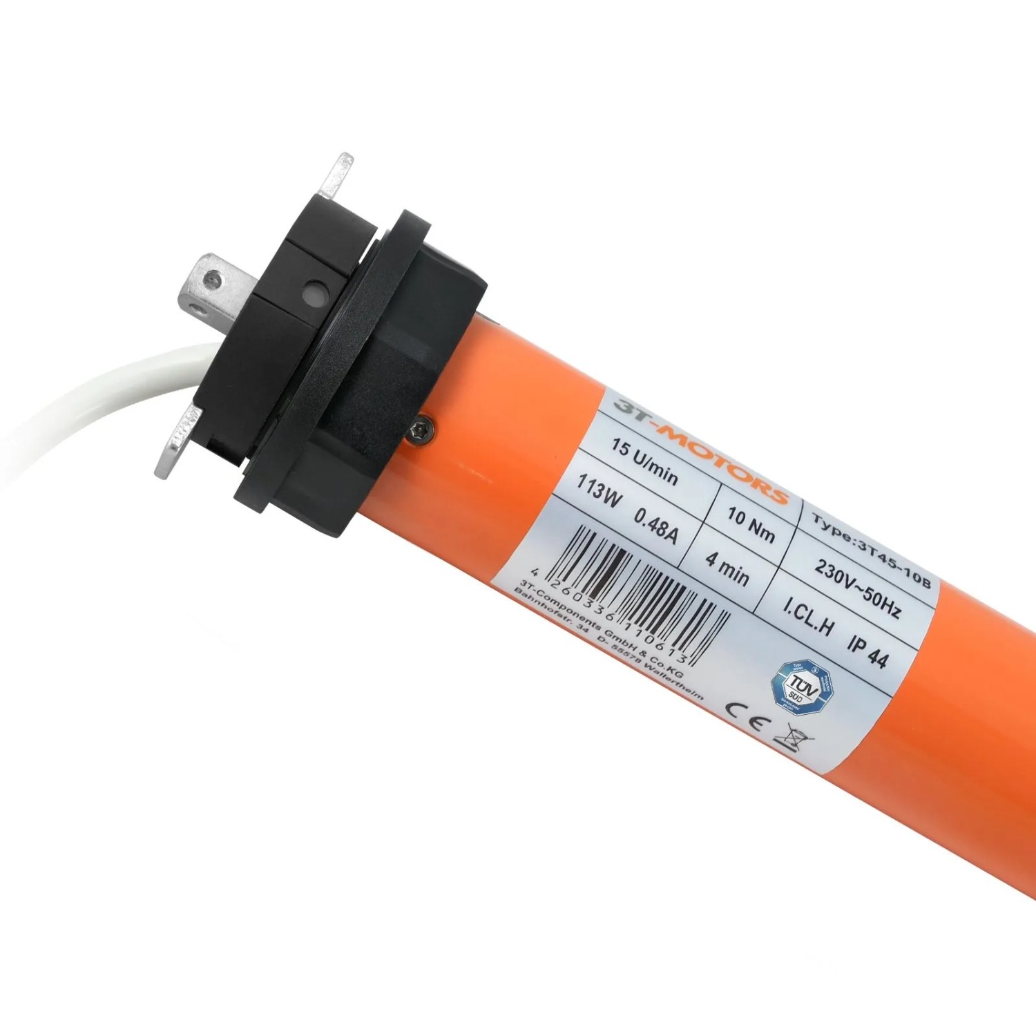 3T-MOTORS Rollladenmotor mit Elektronischen Endschaltern 3T45-10B 10Nm SW60
