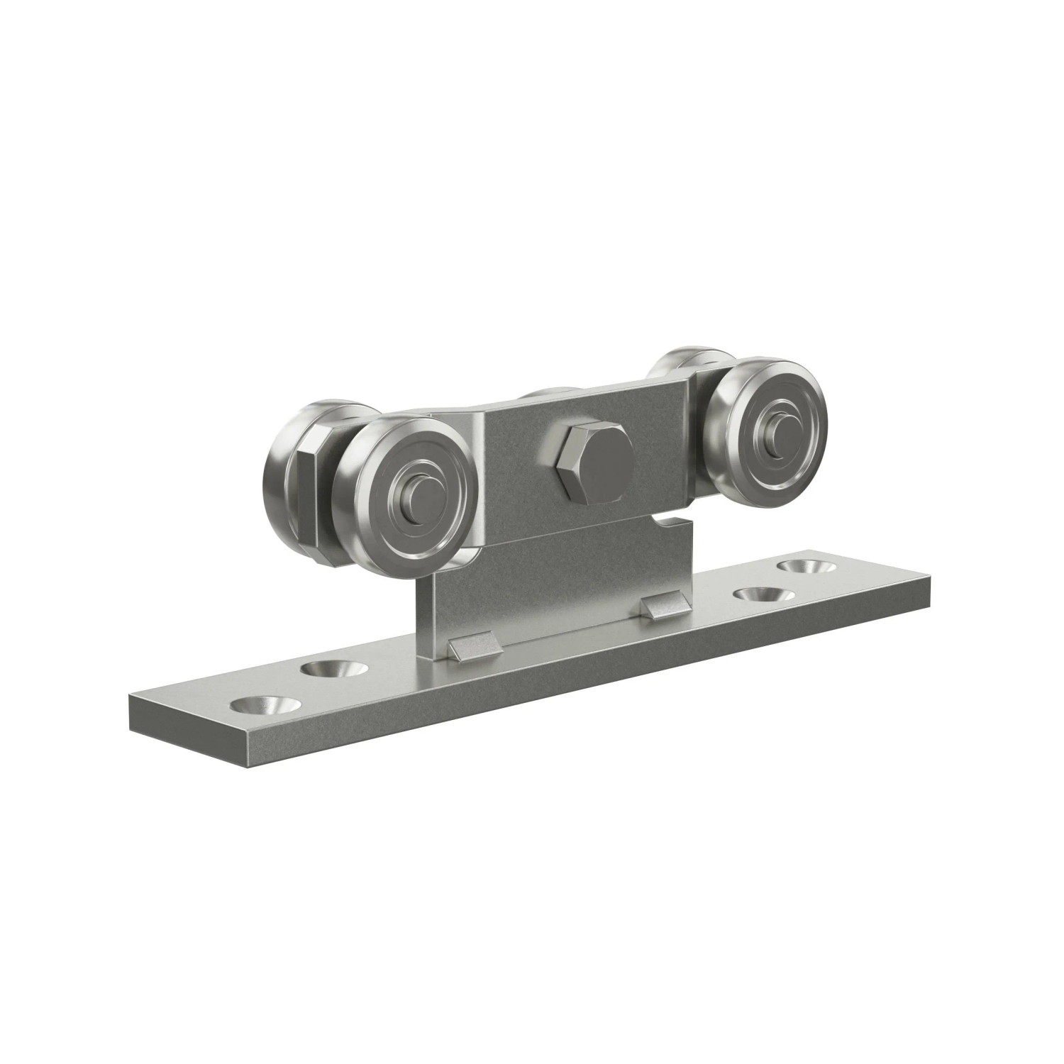 FeNau Doppelrolle Mit Flanschpendel MEA Gr. 3 Verzinkt Ø 48 mm 10336996