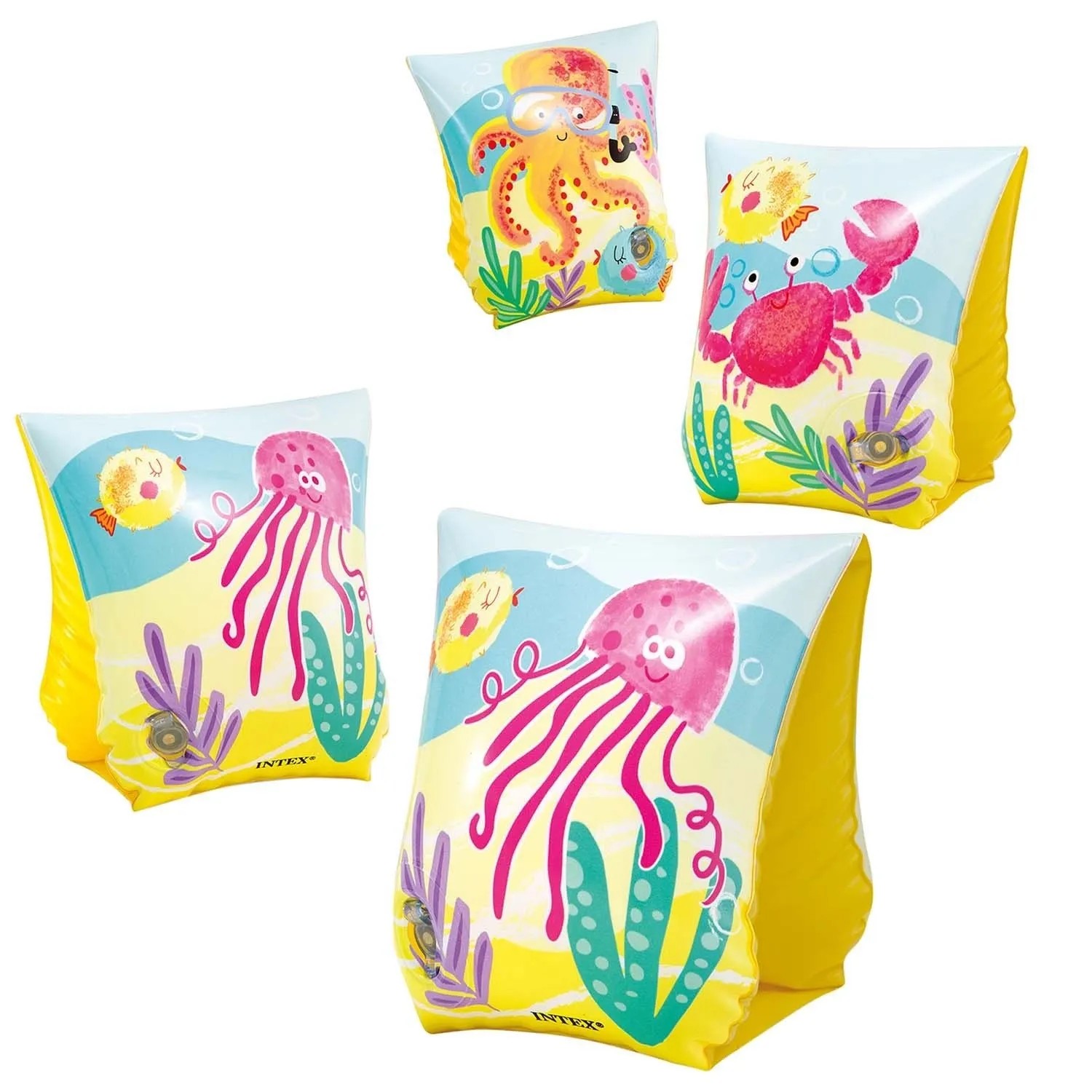 Intex Schwimmflügel Mit Oktopus Motiv 23 X 15 Cm 58652