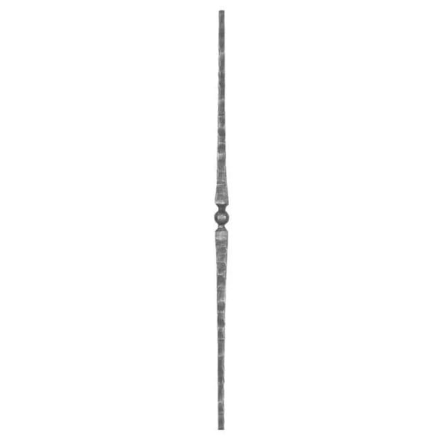 FeNau Zierstab Länge 900 mm Material 13x13 mm Gehämmert Stahl S235JR Roh