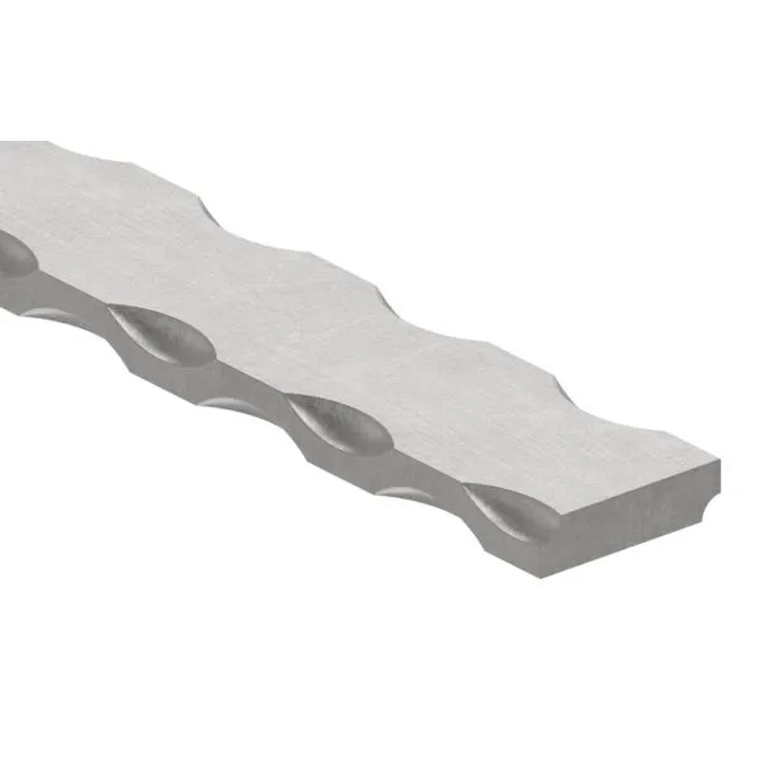 FeNau Flacheisen Stahl S235JR 30 X 8 mm L 3000 mm Alle 4 Kanten Gehämmert