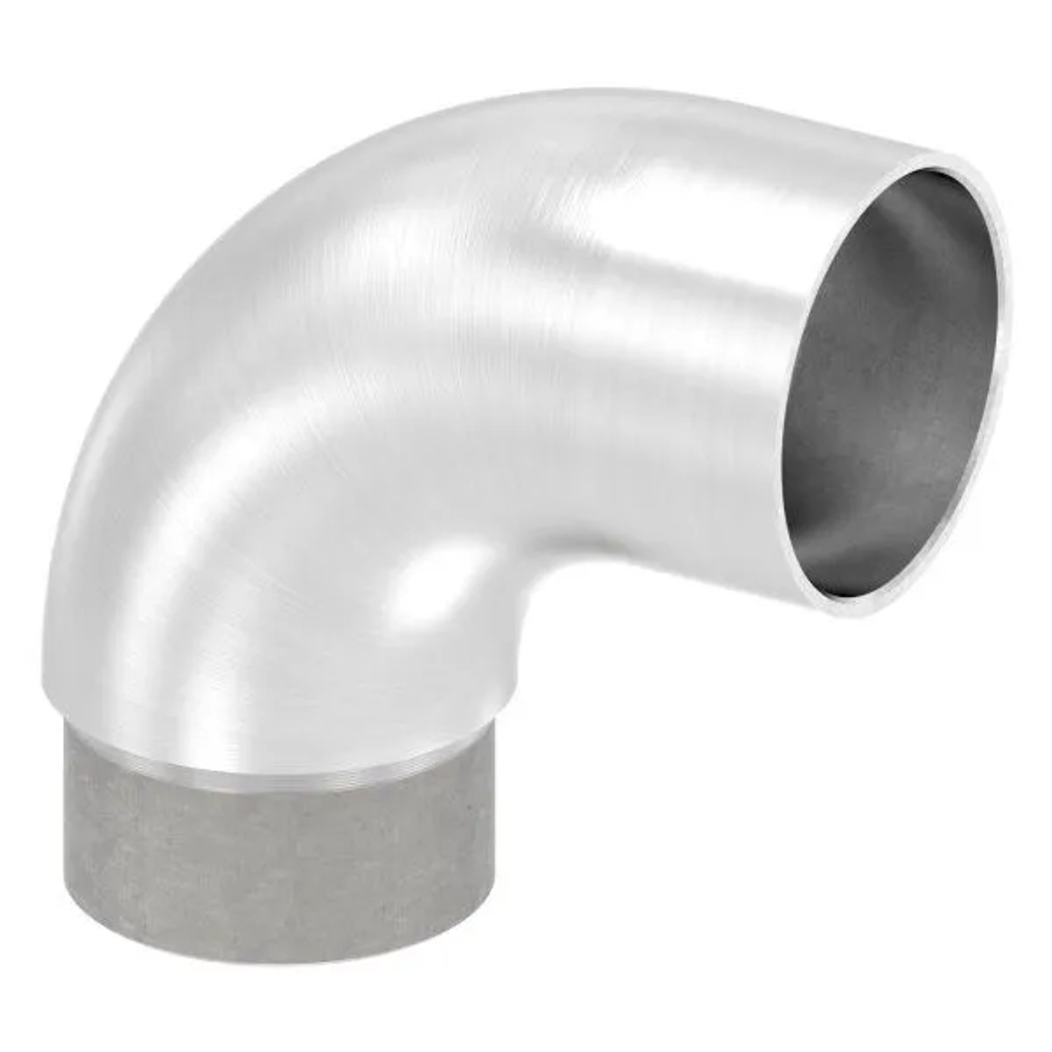 FeNau Anschlußbogen 90 Grad V2A Für Rundrohr Ø 42,4 X 2,0 mm