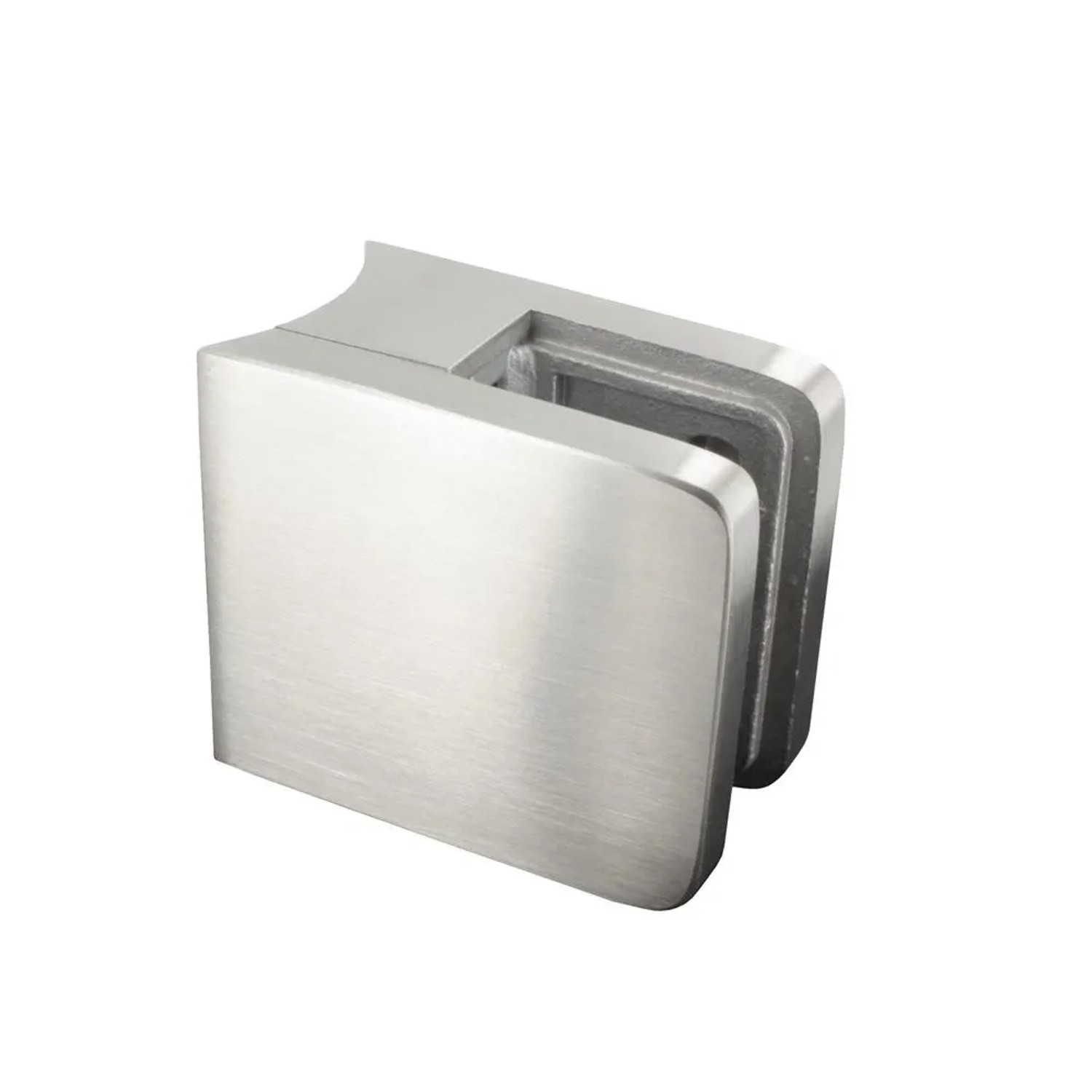 FeNau Glashalter Edelstahl V2A Ø 33,7 mm Für 6-10,76 mm Glas Geschliffen