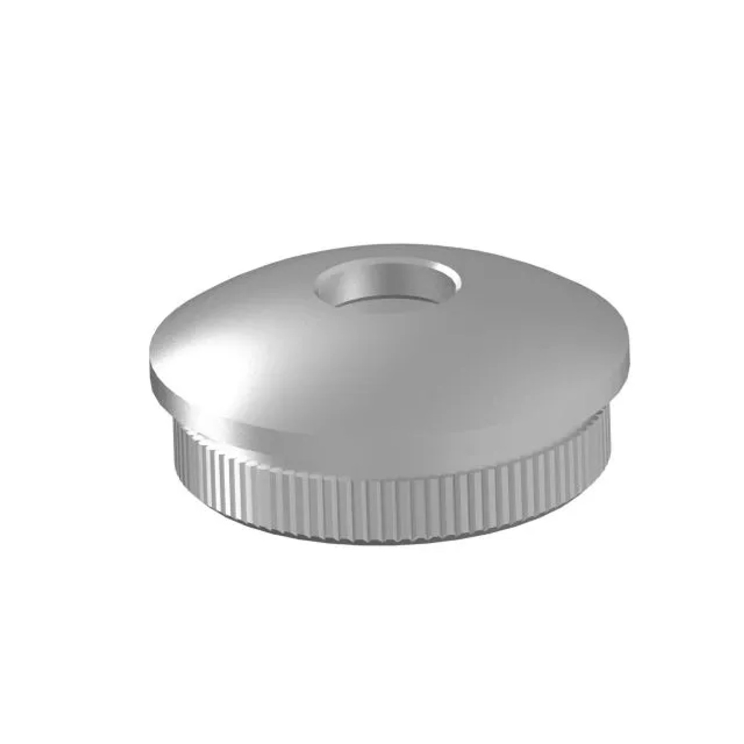 FeNau Rohrstopfen Leicht Gewölbt Für Rundrohr Ø 42,4x2 mm Mit Bohrung 12,2 mm V2A