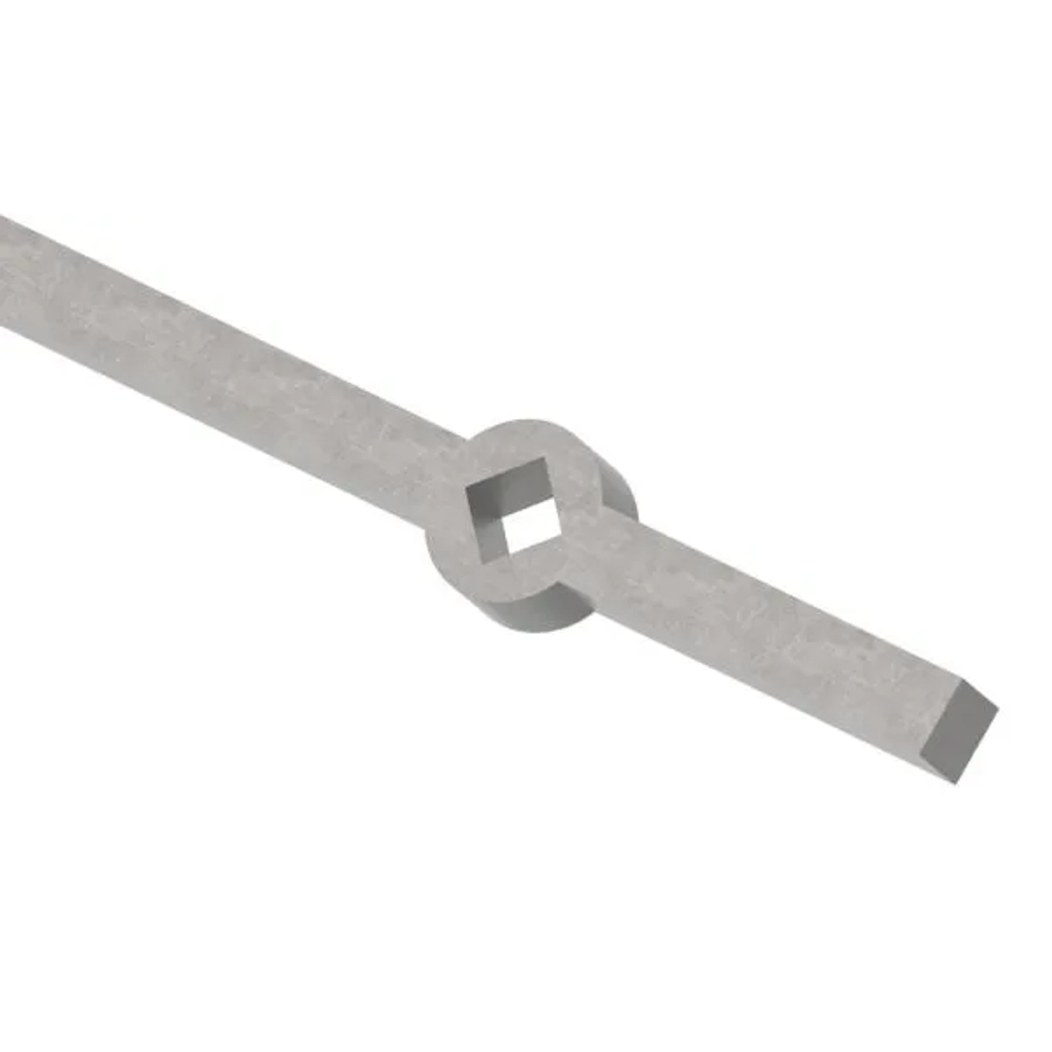 FeNau Lochleiste Für Schräges Quadratrohr Material 16x16 mm Länge 2000 mm Stahl S235JR Roh