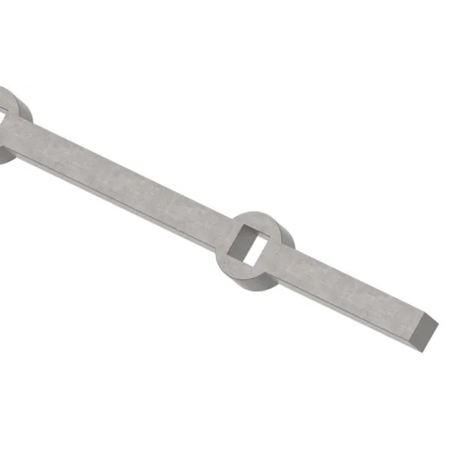 FeNau Lochleiste Für Quadratrohr Material 14x14 mm Länge 2000 mm Stahl S235JR Roh