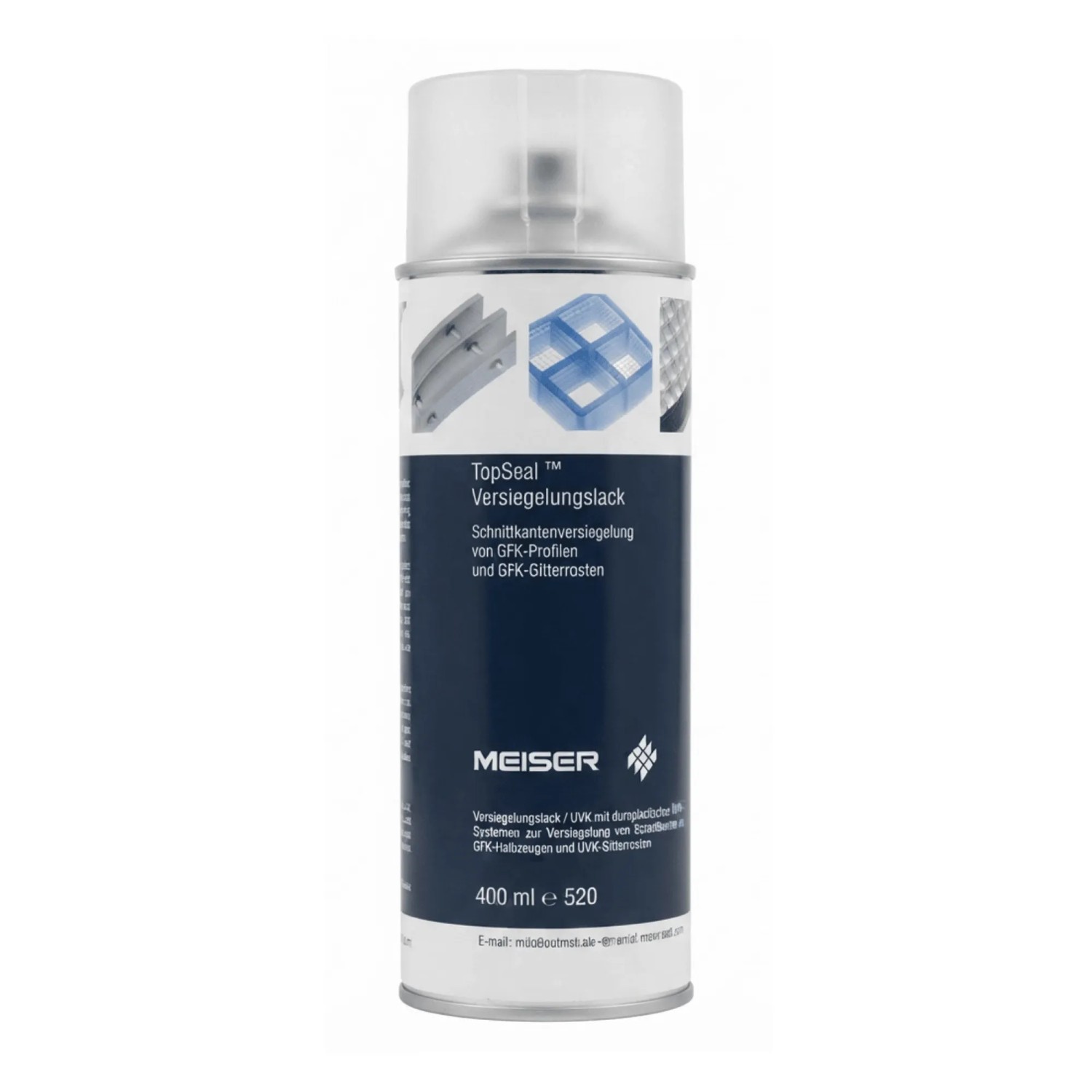 FeNau MEISER TopSeal Versiegelungslack 400 ml RAL 1018 Für GFK-Schnittkanten
