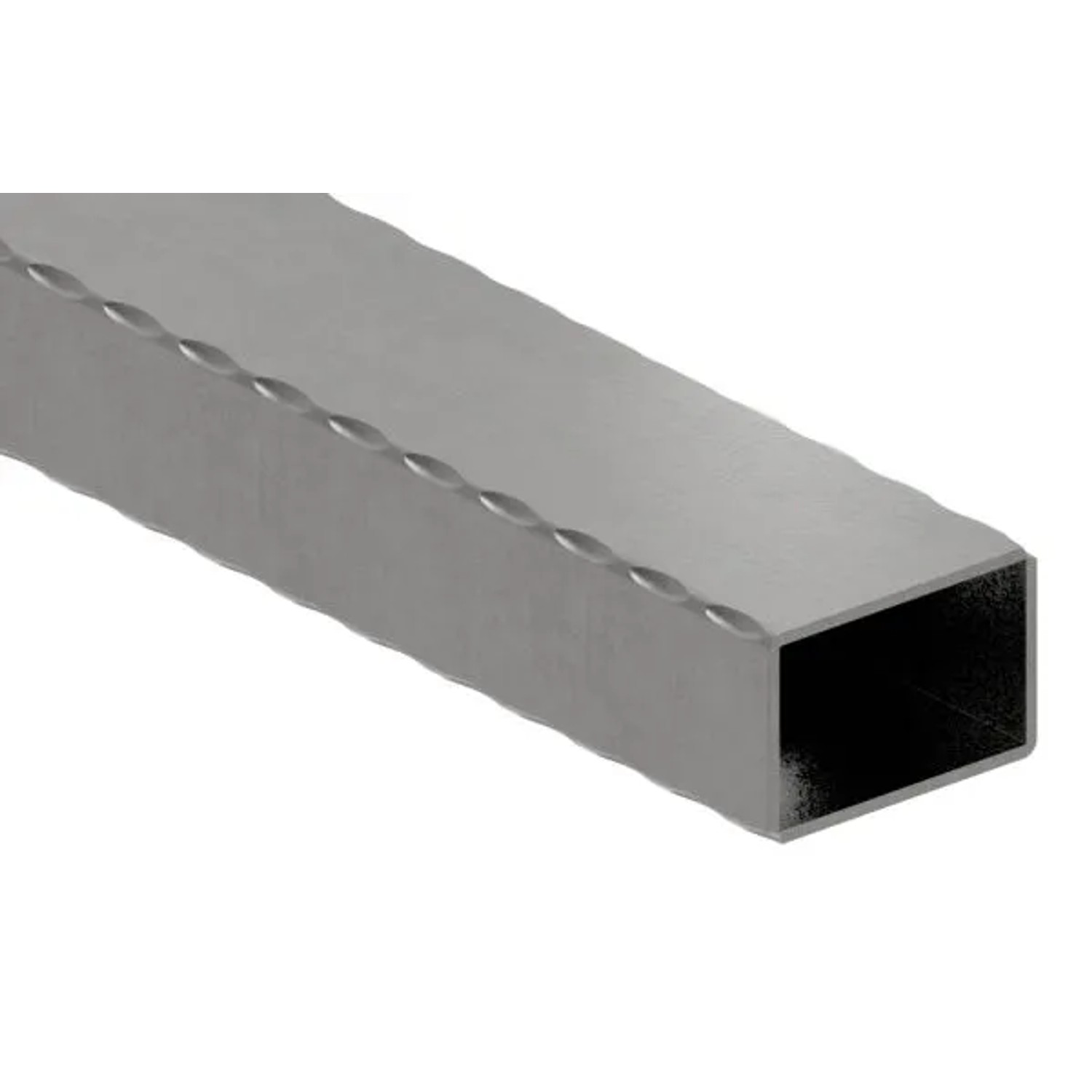 FeNau Rechteckrohr Gehämmert 60x40x2,5 mm 3000 mm Stahl S235JR Roh