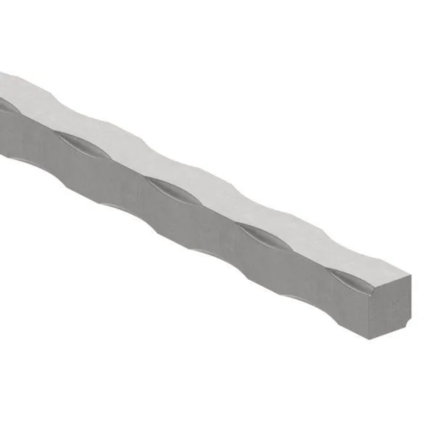 FeNau Vierkanteisen Stahl Roh 12 X 12 mm L 3000 mm Gehämmert