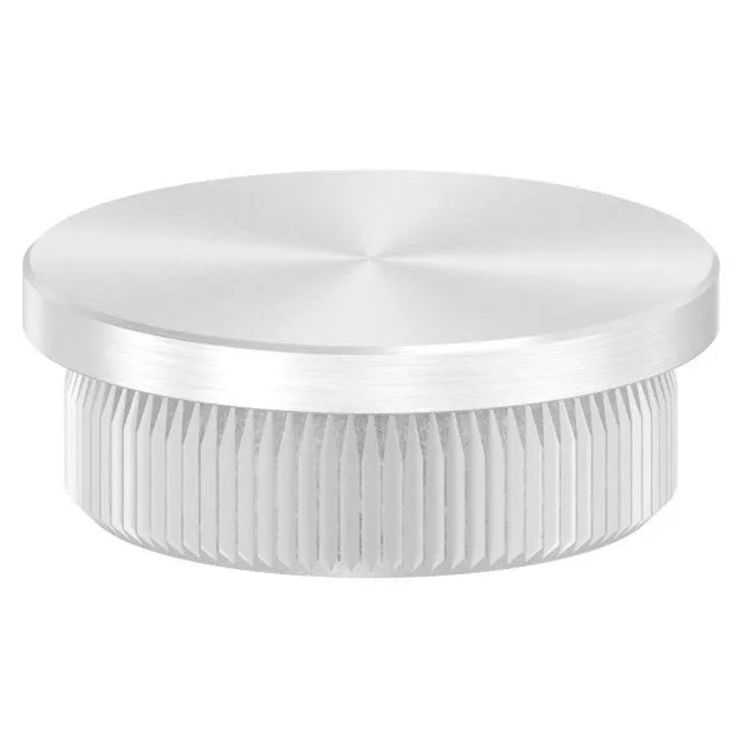 FeNau Einsteckkappe V2A Edelstahl Für Rohr Ø 30 mm Wandstärke 2 mm Flach Zum Einschlagen