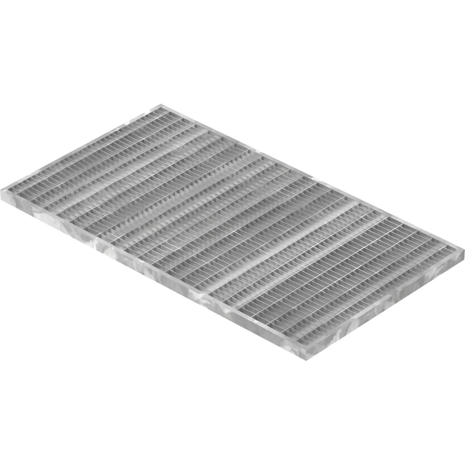 FeNau Lichtschachtrost Baunormrost Maße 390x690x20 mm 30/10 mm Aus S235JR St37-2 Im Vollbad Feuerverzinkt
