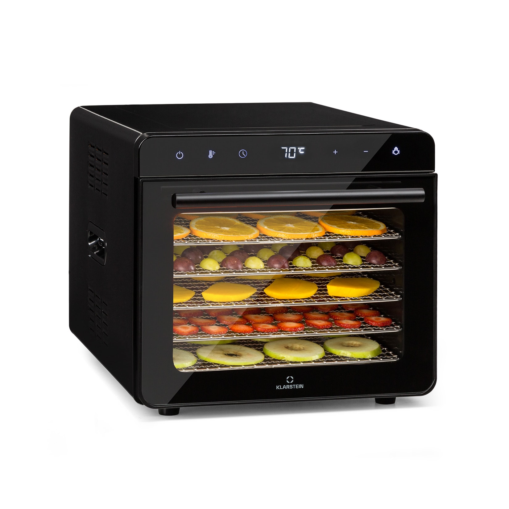 Shaftesbury Dörrautomat 700W Timer-Funktion 35-85°C digitales Touch-Display Schwarz