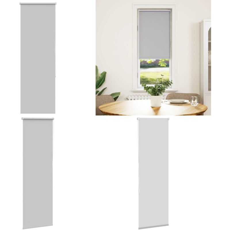 Verdunkelungsrollo Hellgrau 50x175 Cm Stoffbreite 45,7 Cm - Vidaxl