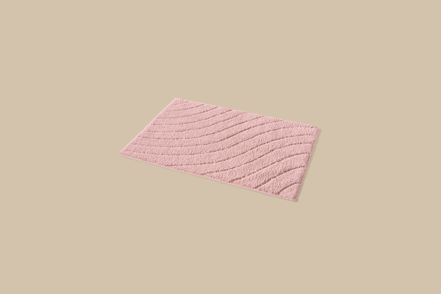 LIVARNO® Badematte, 60 x 90 cm (Welle/pink)