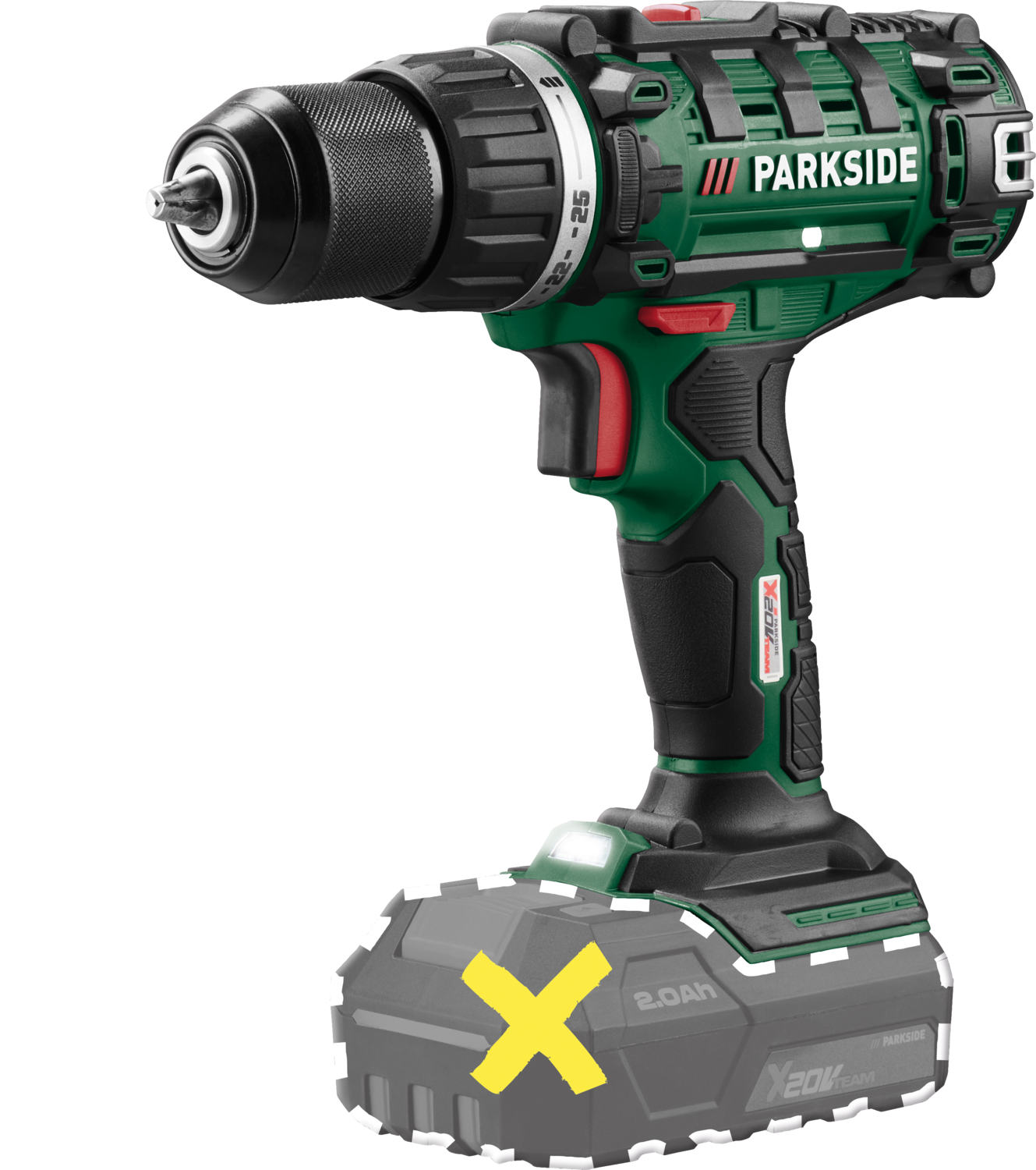 PARKSIDE® 20 V Akku-Bohrschrauber »PABS 20-Li I9« ohne Akku – ohne Ladegerät Bild 4