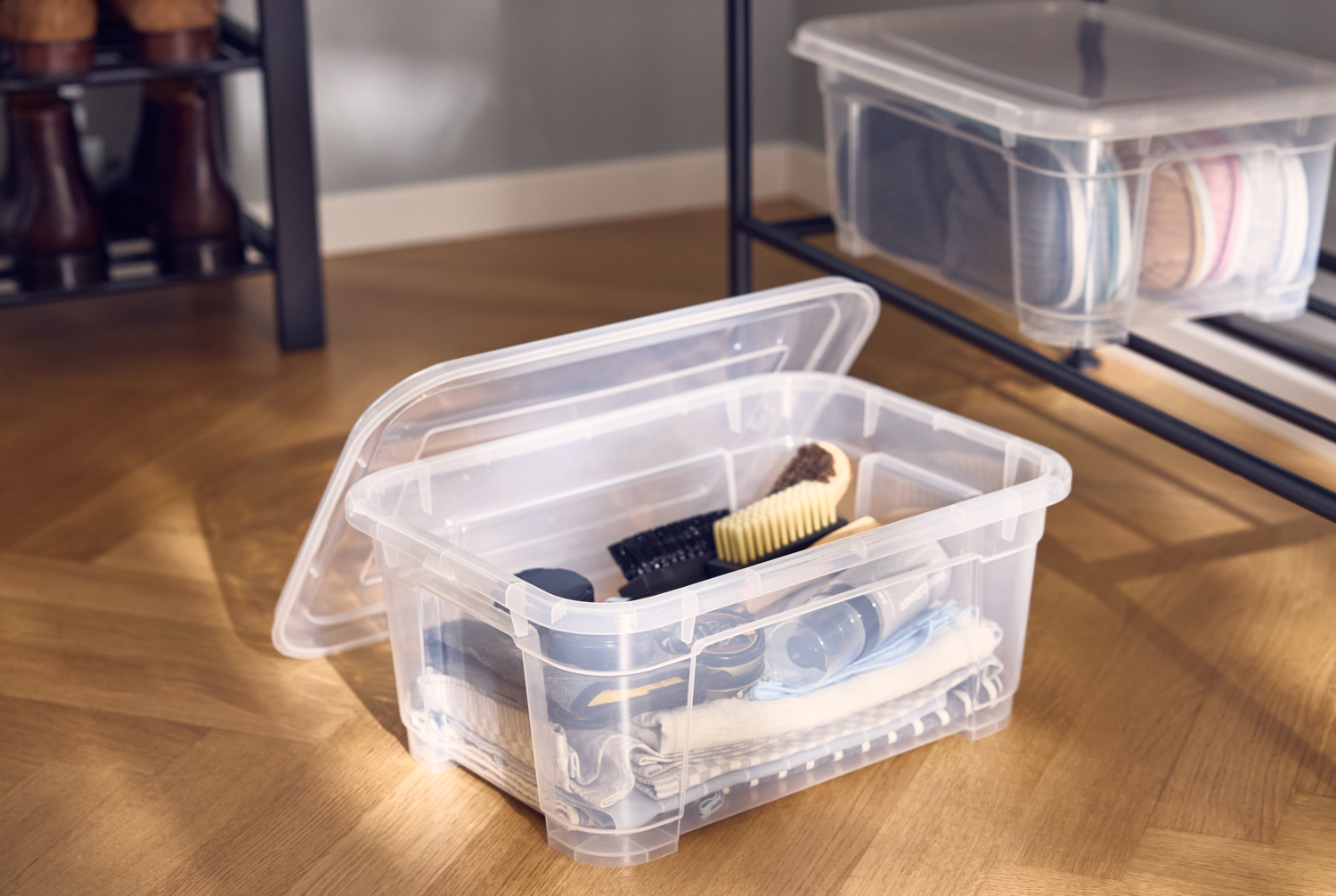 W5 Klarsichtbox mit Deckel, 2er-Set/ 6er-Set (11l) Bild 3