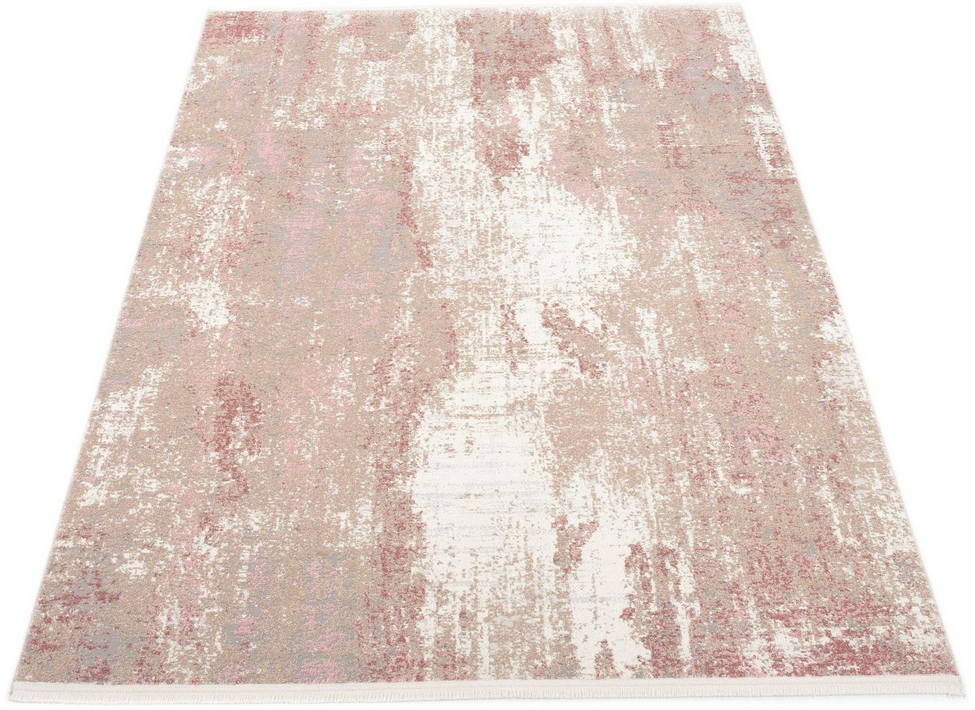 OCI DIE TEPPICHMARKE Teppich TOP LARISSA, rechteckig, Höhe: 7 mm, 3-D Hoch Tief Optik, mit Fransen, Wohnzimmer Bild 4